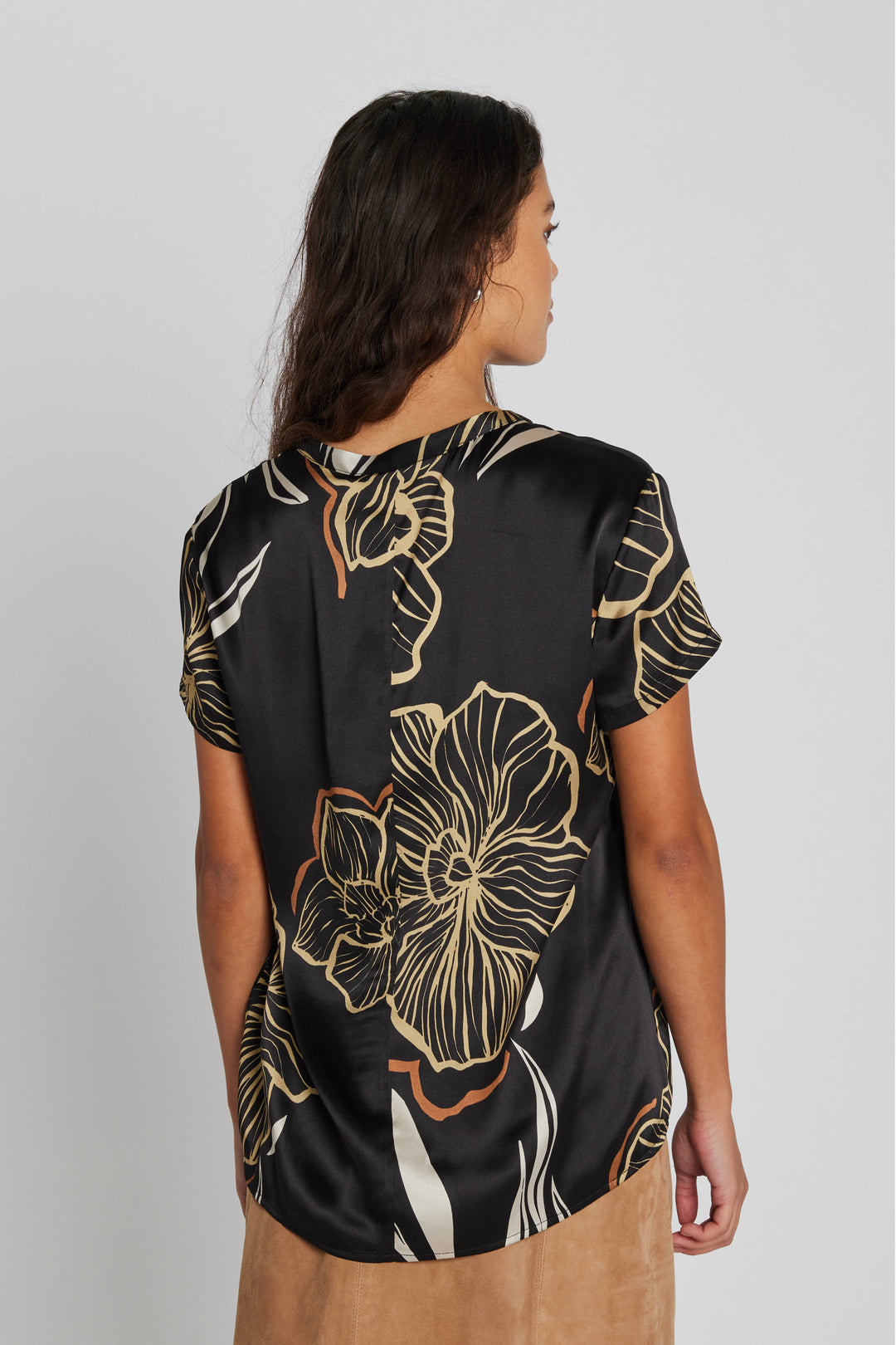 PBO PBOBlaine silketop TOPS 845 Black print