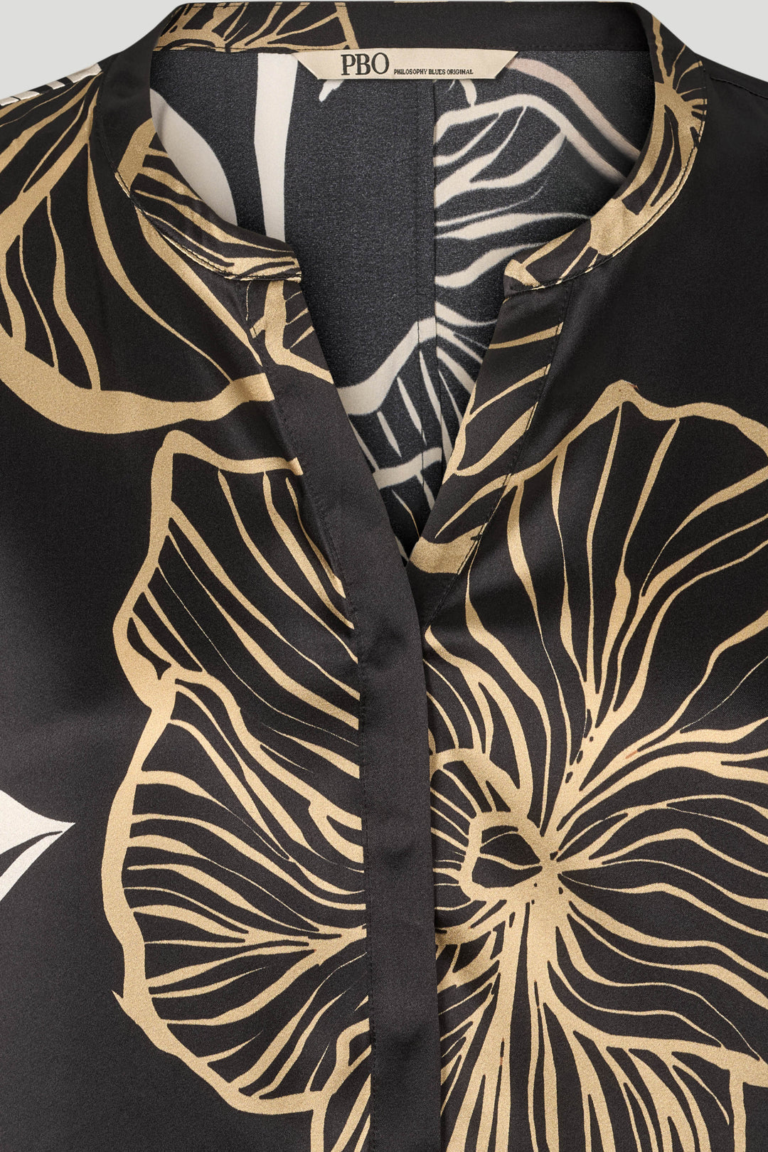 PBO PBOBlaine silketop TOPS 845 Black print