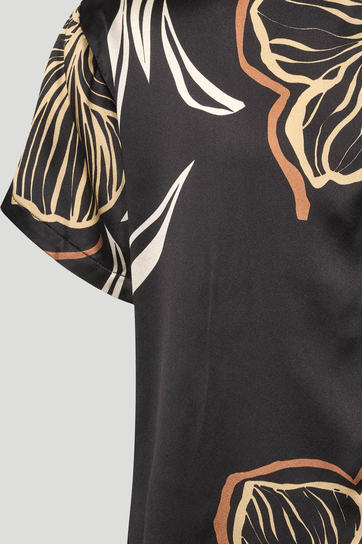 PBO PBOBlaine silketop TOPS 845 Black print