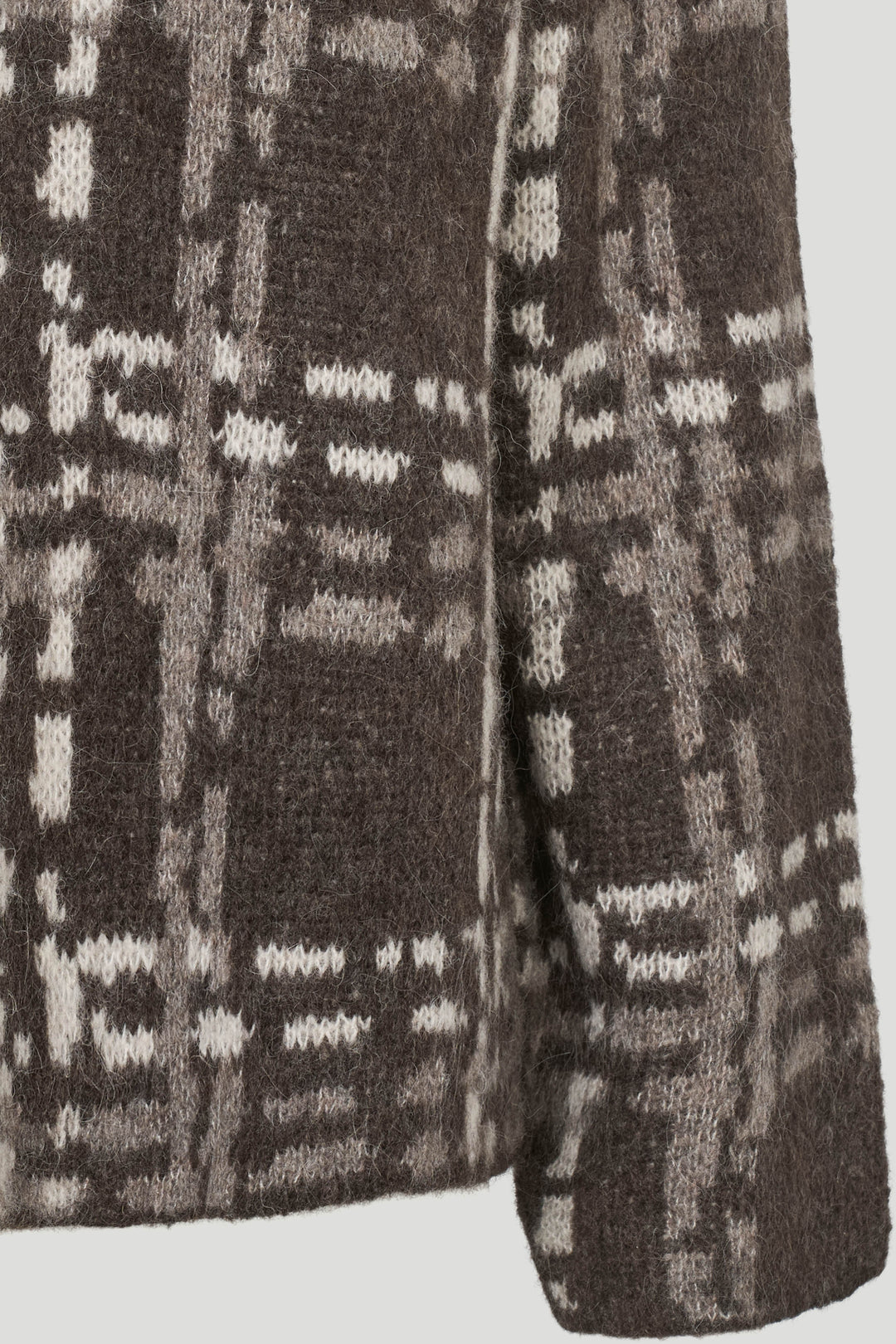 PBO PBOCille striktrøje KNITWEAR 670 Brown check