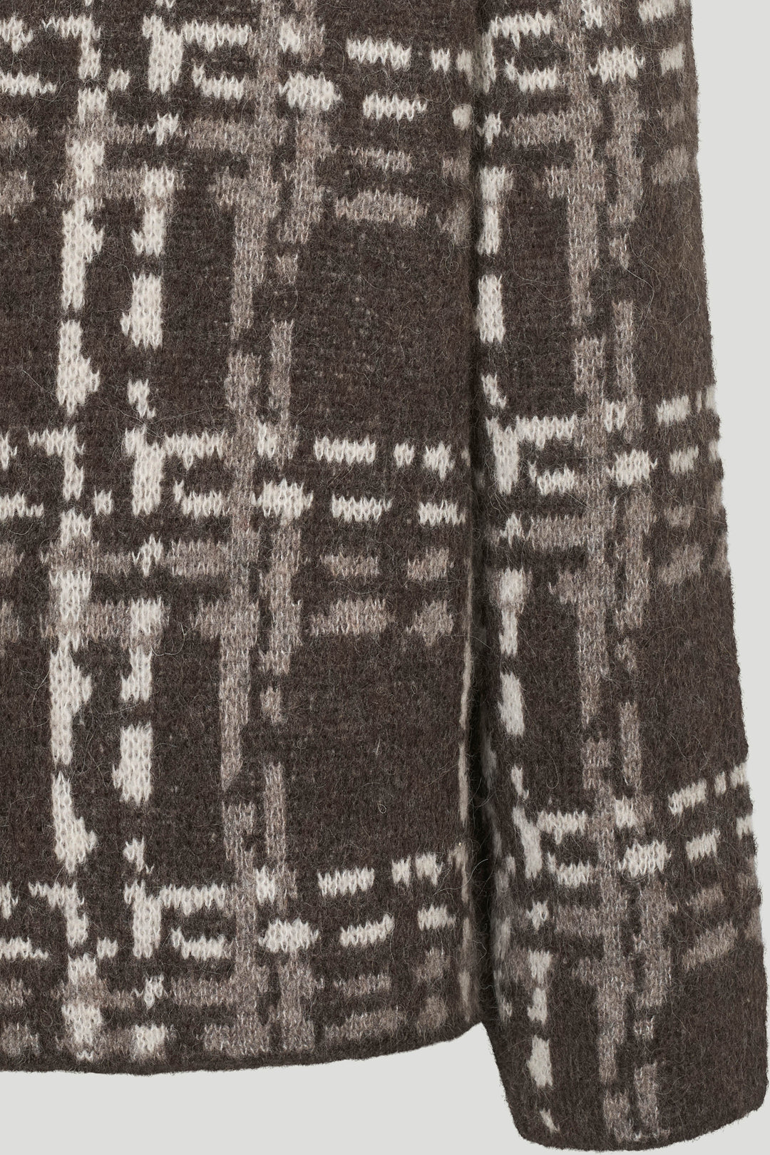 PBO PBOCille striktrøje KNITWEAR 670 Brown check