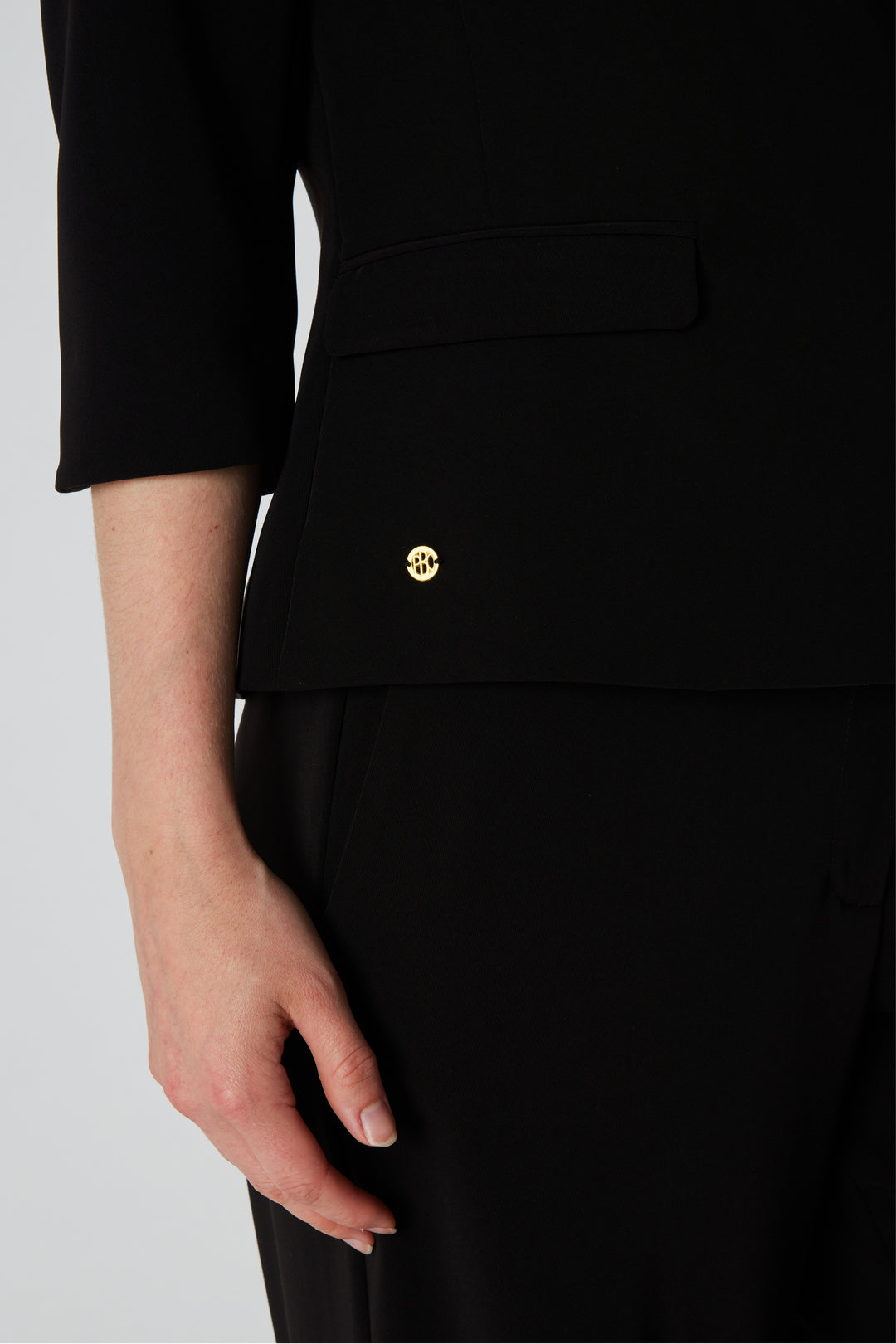 PBO PBOComfortBado blazer BLAZERJACKETS Sort