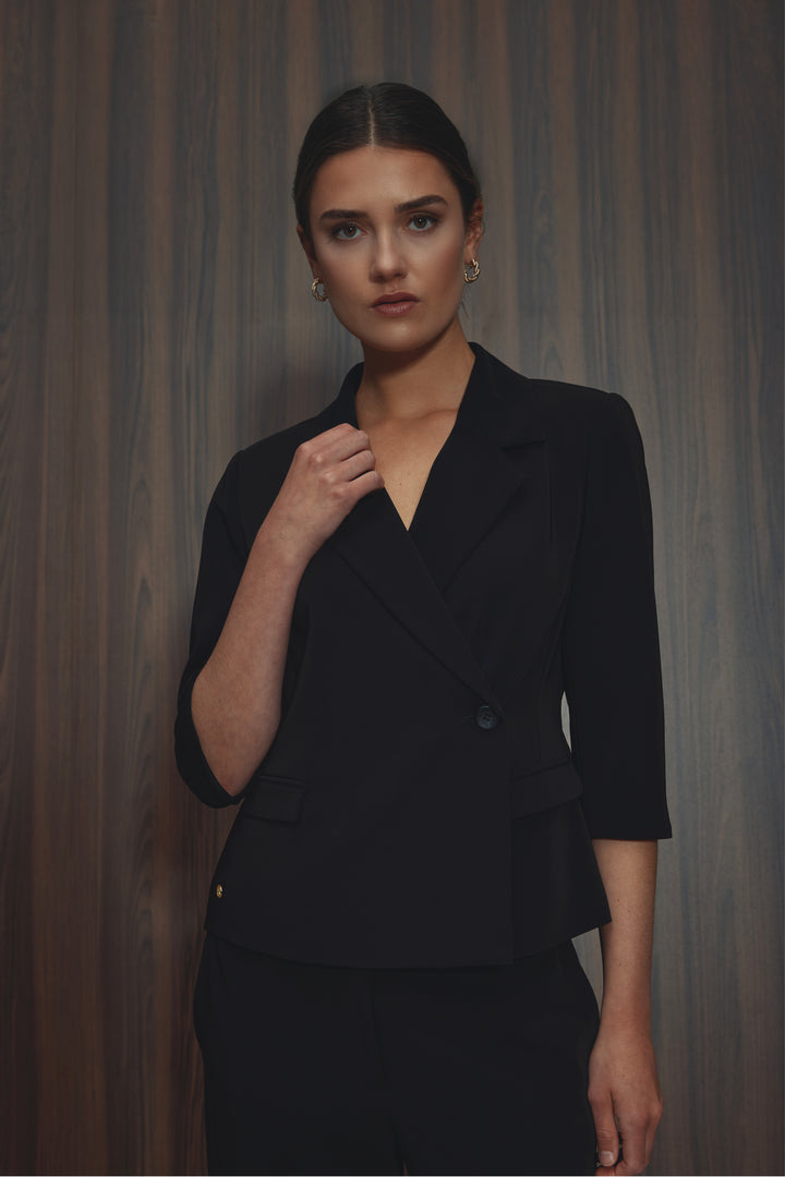 PBO PBOComfortBado blazer BLAZERJACKETS Sort