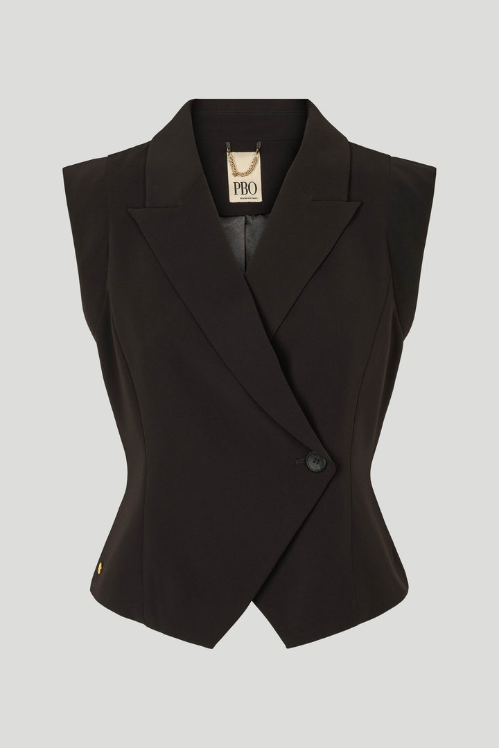 PBO PBOComfortDamina waistcoat WAISTCOATS Sort