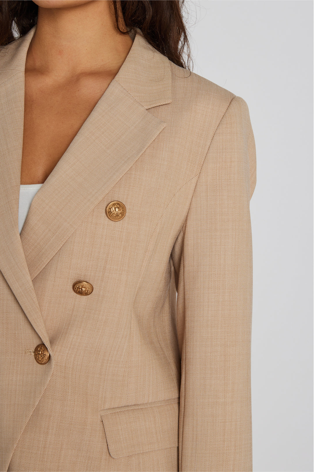 PBO PBOCrombie blazer BLAZERJACKETS 55 Sand melange