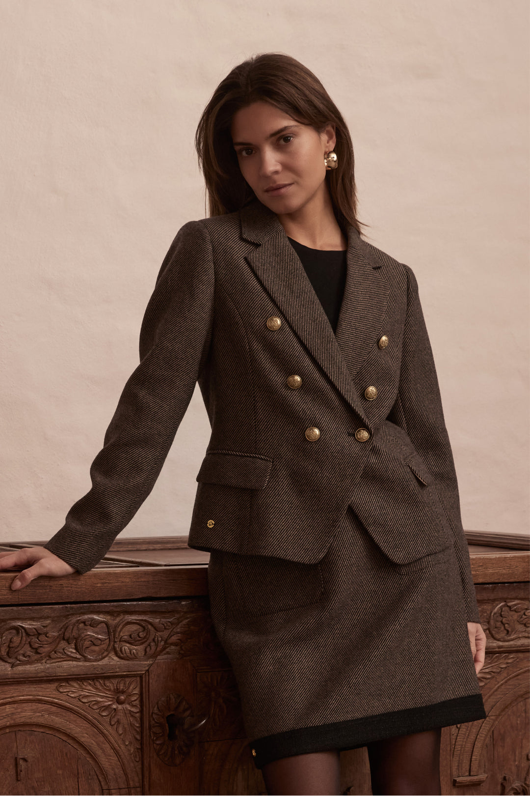 PBO PBOCrombie blazer BLAZERJACKETS 832 Black/Beige