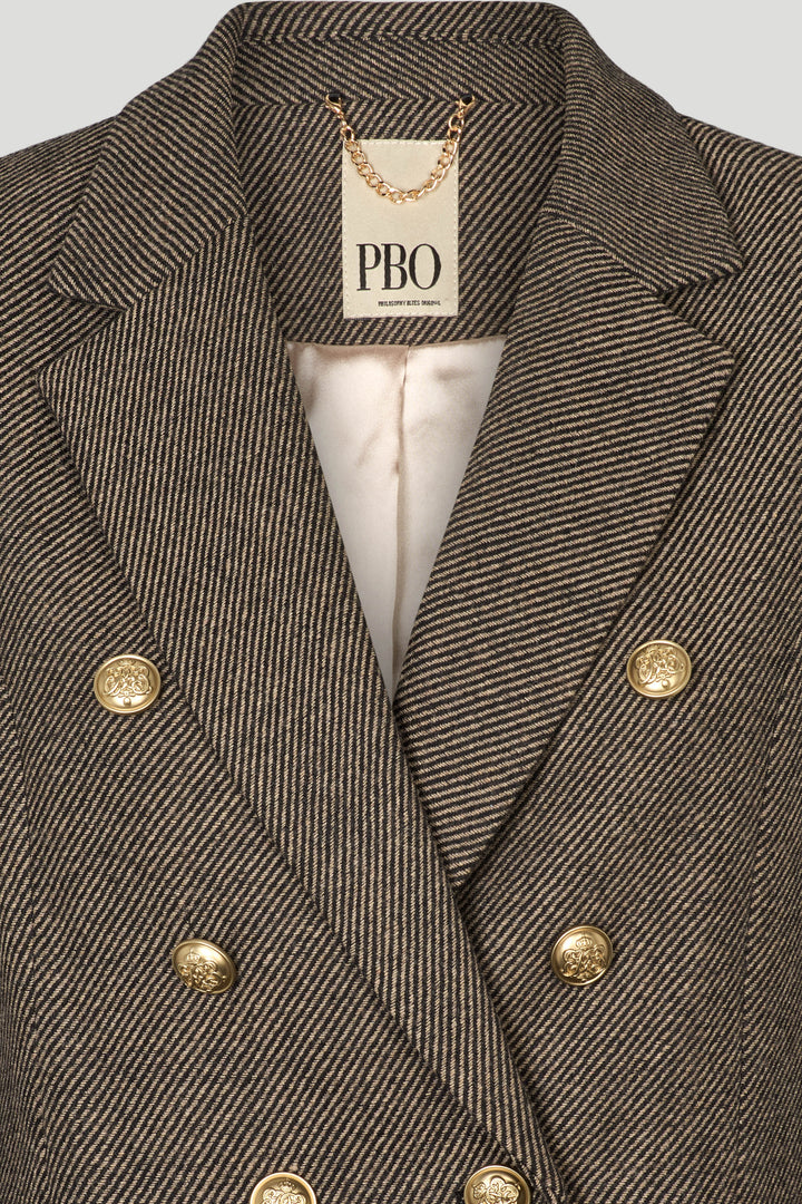 PBO PBOCrombie blazer BLAZERJACKETS 832 Black/Beige