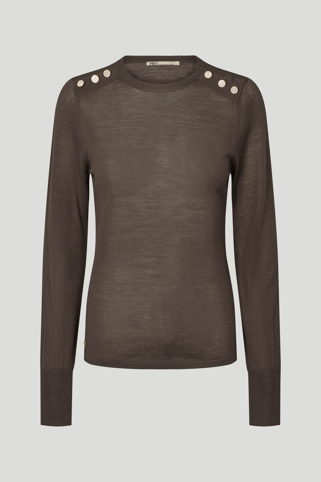 PBO PBODeana strikbluse KNITWEAR 698 Smoke