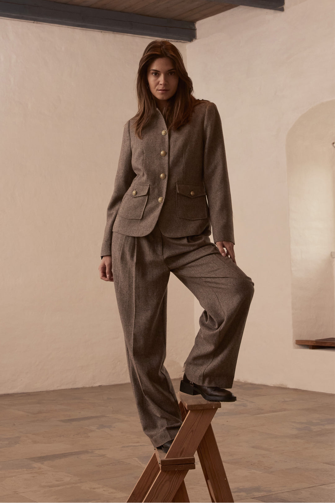 PBO PBODelina bukser TROUSERS 168 Soft brown