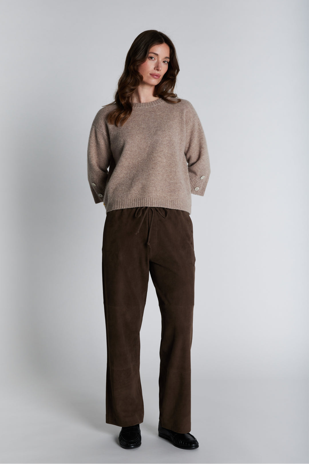 PBO PBOEkola ruskind bukser TROUSERS 698 Smoke