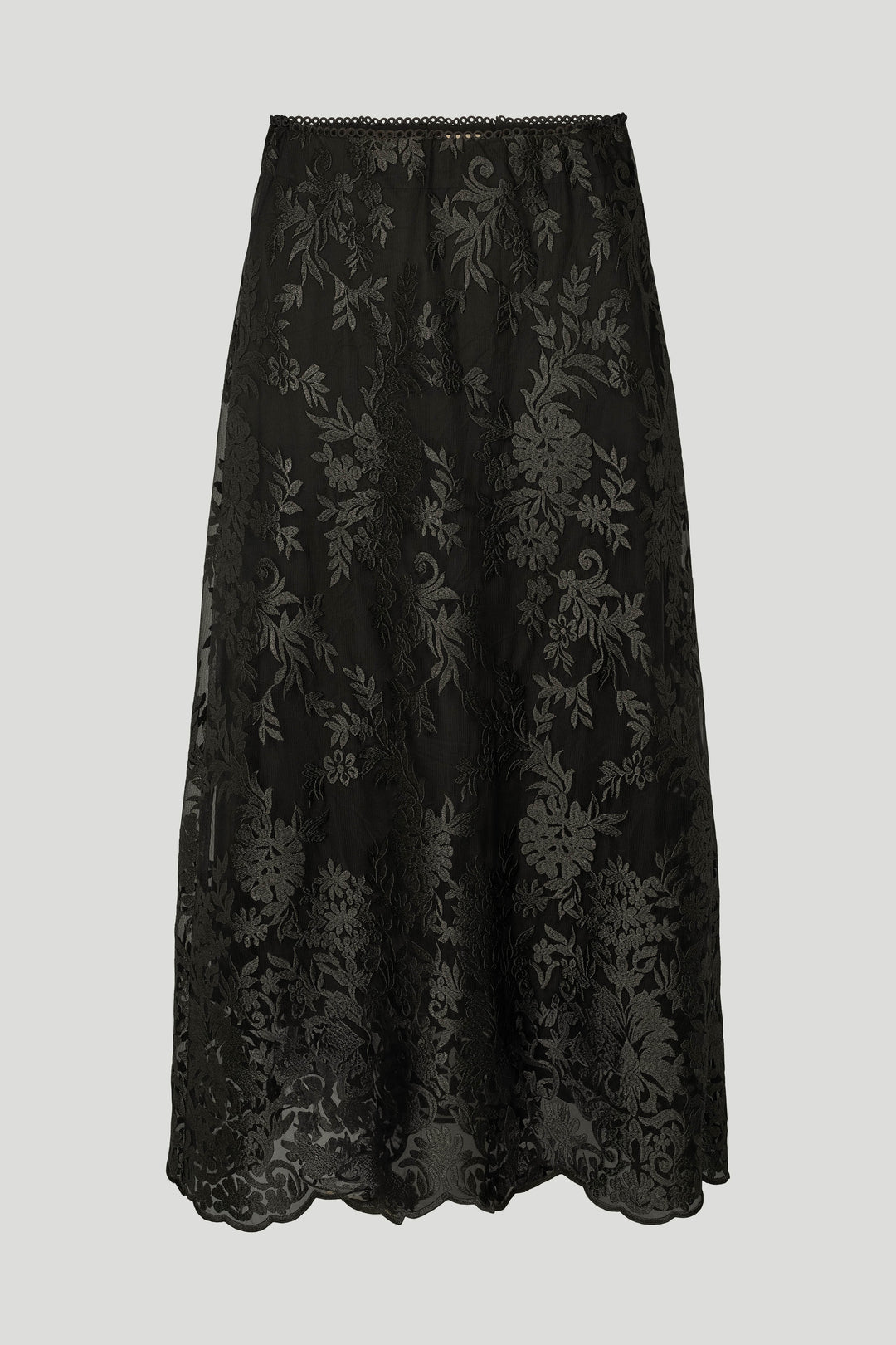 PBO PBOEllo blonde lang nederdel SKIRTS Sort