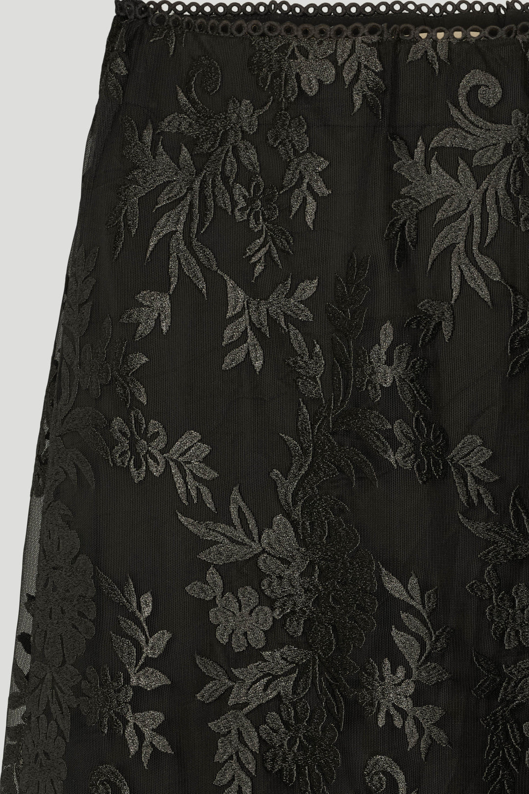 PBO PBOEllo blonde lang nederdel SKIRTS Sort