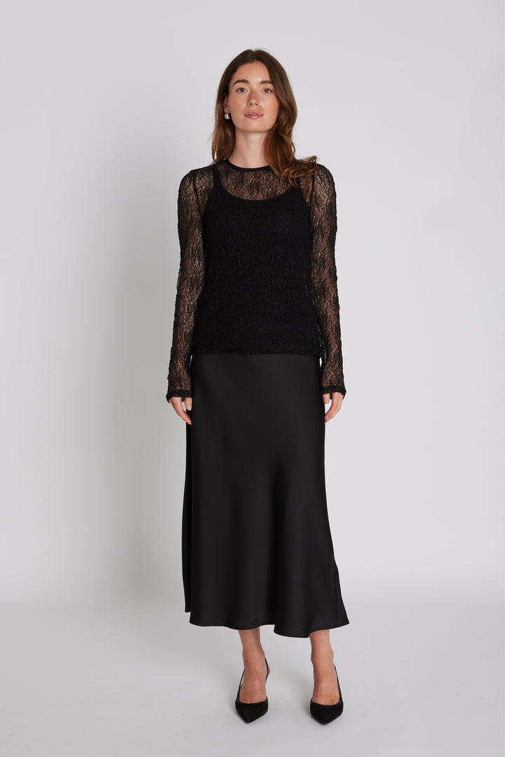 PBO PBOEllo nederdel SKIRTS Sort