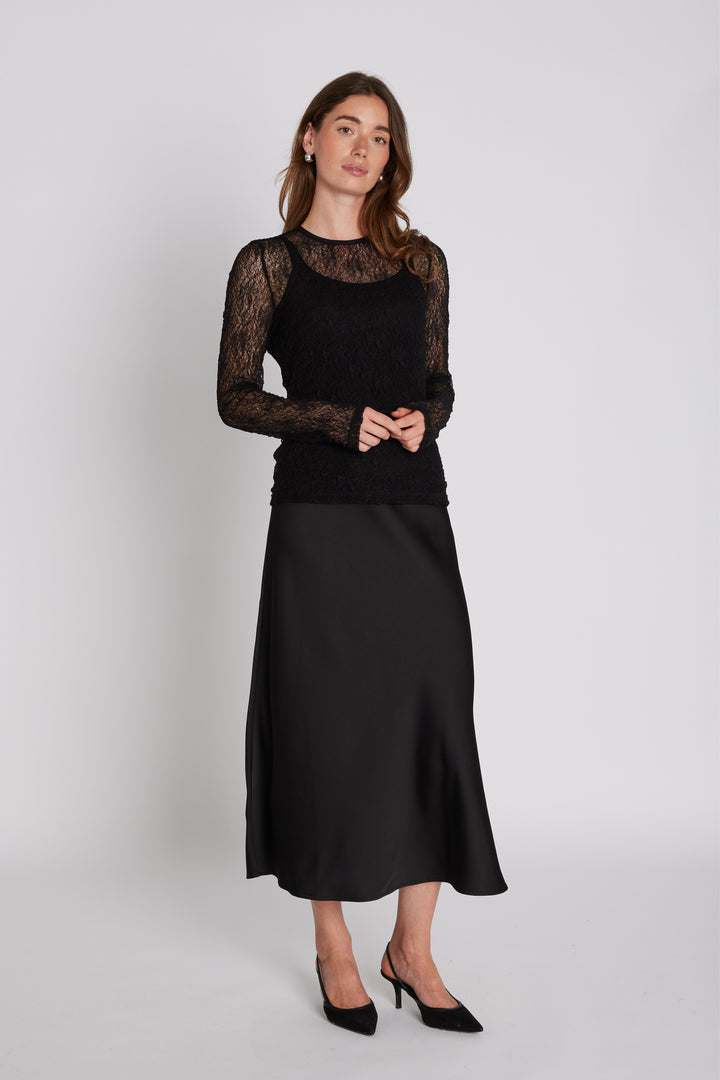 PBO PBOEllo nederdel SKIRTS Sort