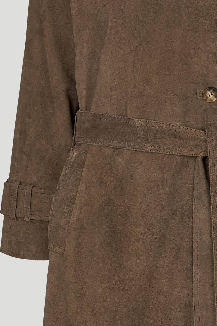 PBO PBOElva ruskind lang trenchcoat OUTERWEAR 698 Smoke