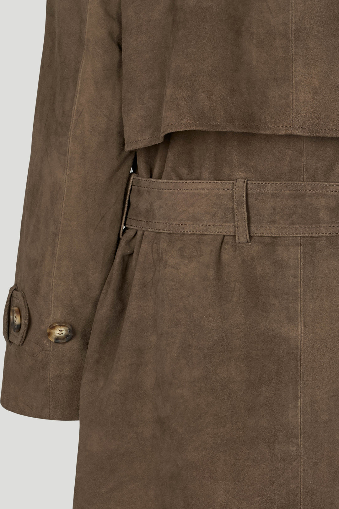 PBO PBOElva ruskind lang trenchcoat OUTERWEAR 698 Smoke