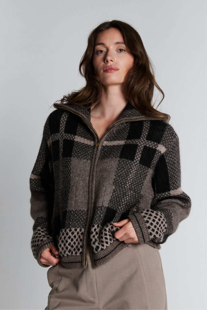 PBO PBOEmily strik cardigan KNITWEAR 154 Sandstone