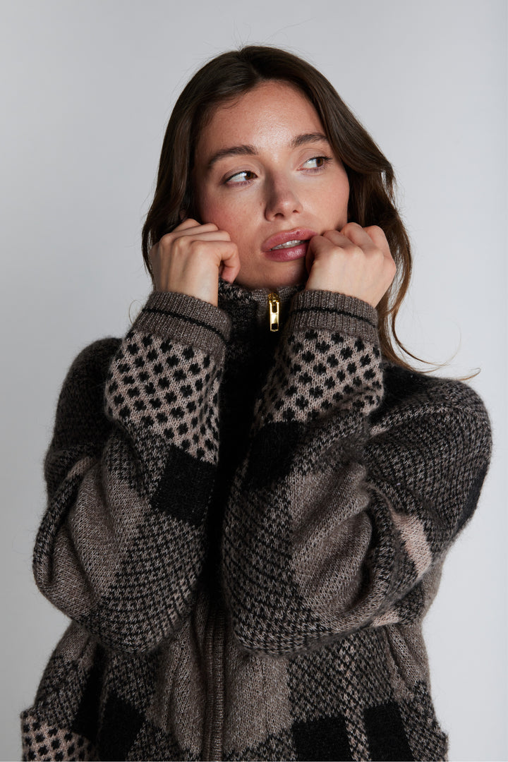 PBO PBOEmily strik cardigan KNITWEAR 154 Sandstone