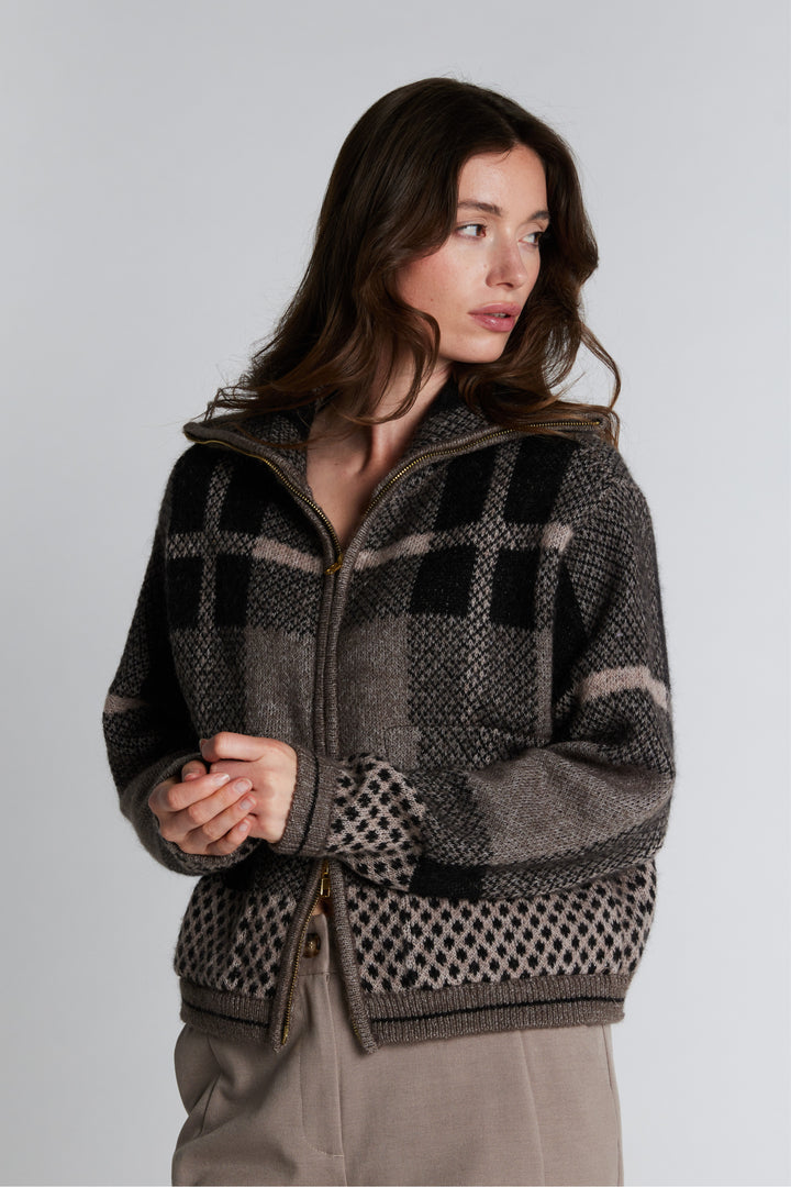 PBO PBOEmily strik cardigan KNITWEAR 154 Sandstone