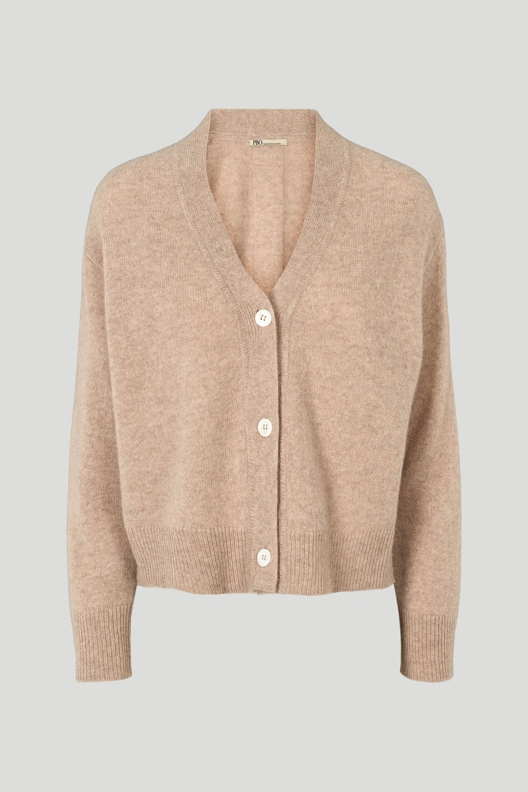 PBO PBOEnia strikcardigan KNITWEAR 55 Sand melange