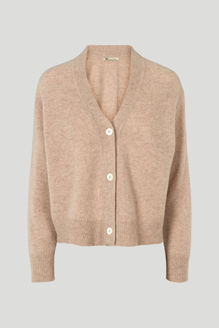 PBO PBOEnia strikcardigan KNITWEAR 55 Sand melange