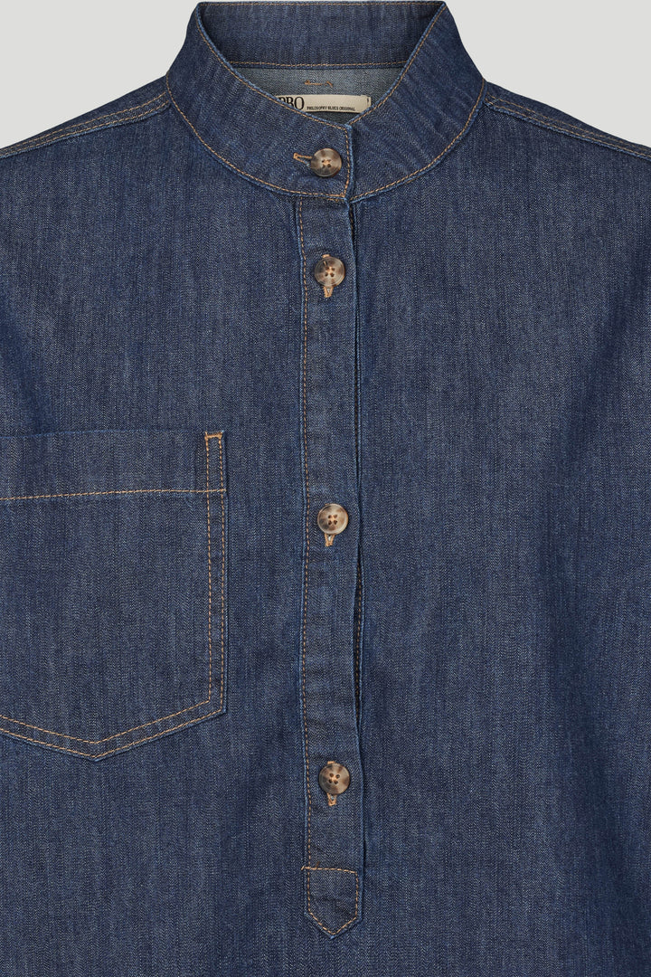 PBO PBOEssence skjorte SHIRTS 253 Dark denim