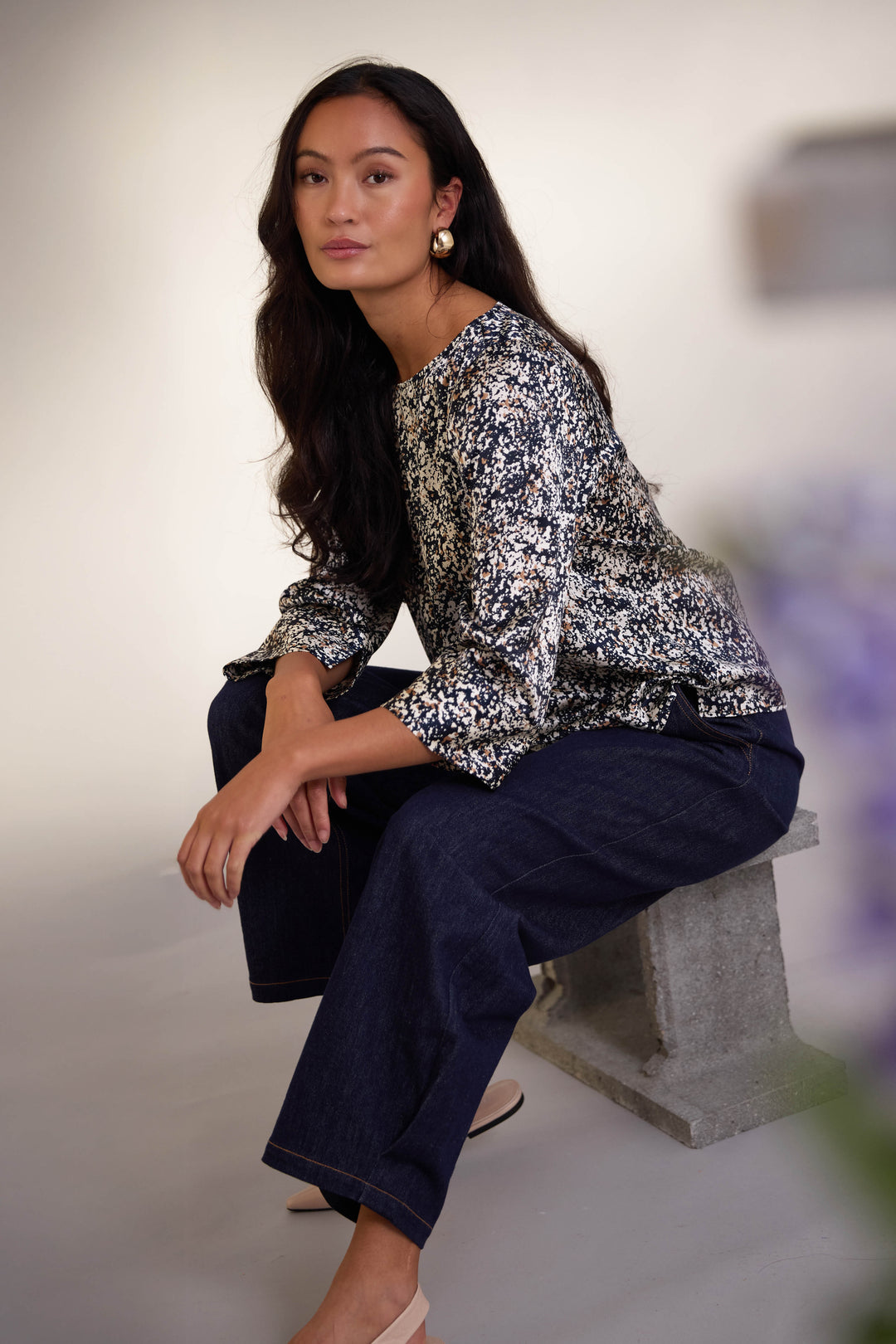 PBO PBOEtta bluse BLOUSE 30 Navy