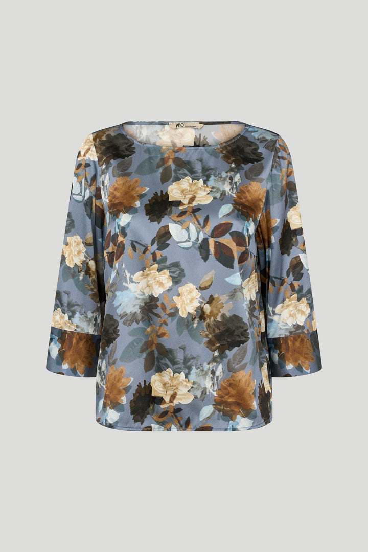 PBO PBOEtta bluse BLOUSE 687 Dark flower print