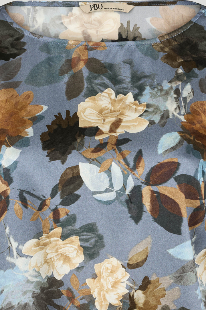 PBO PBOEtta bluse BLOUSE 687 Dark flower print