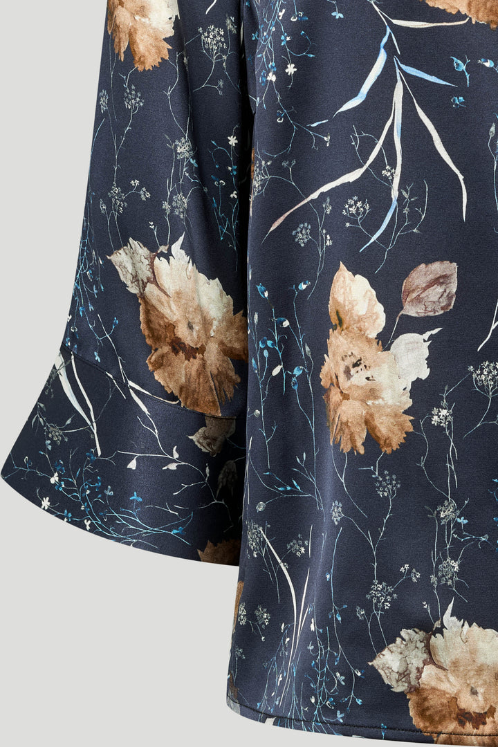 PBO PBOEtta silkebluse BLOUSE 837 Dark flower