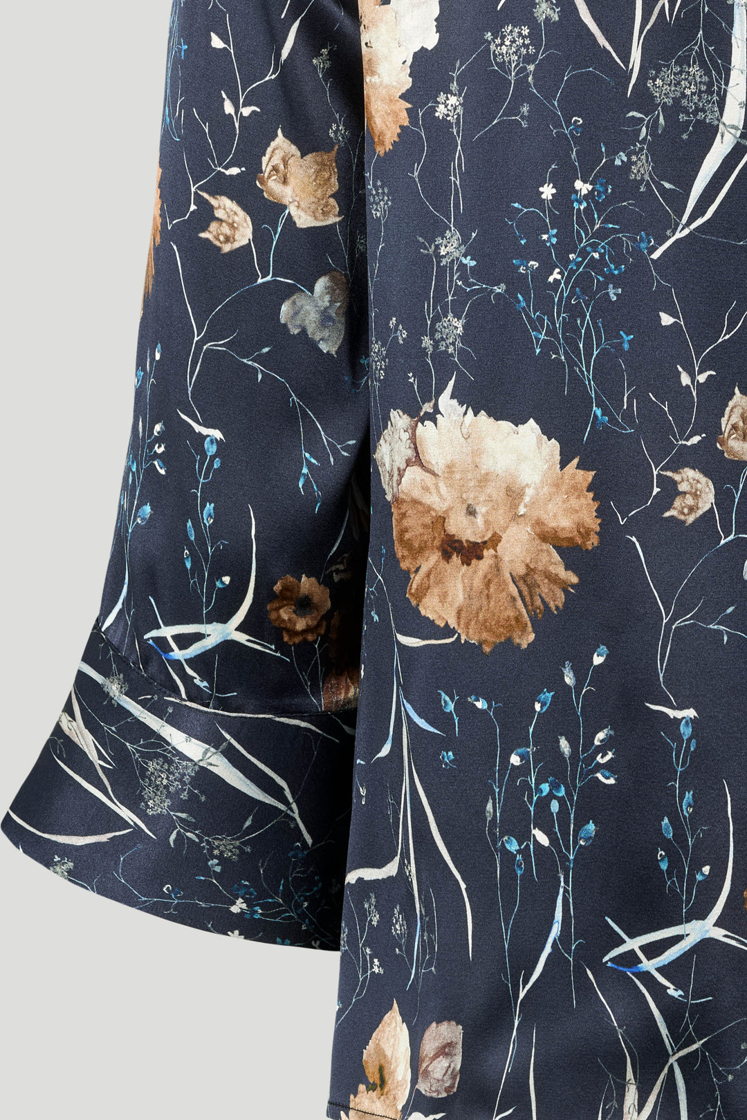PBO PBOEtta silkebluse BLOUSE 837 Dark flower