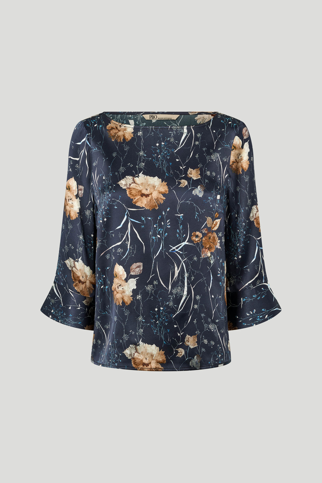 PBO PBOEtta silkebluse BLOUSE 837 Dark flower