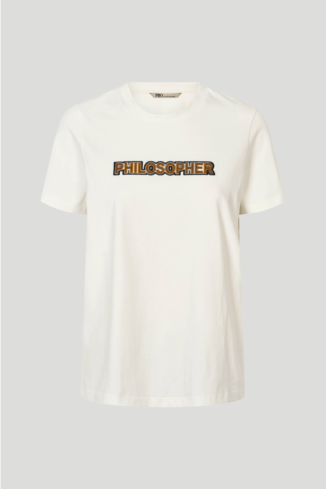 PBO PBOFilosof T-shirt T-SHIRTS 10120 Star white-Black