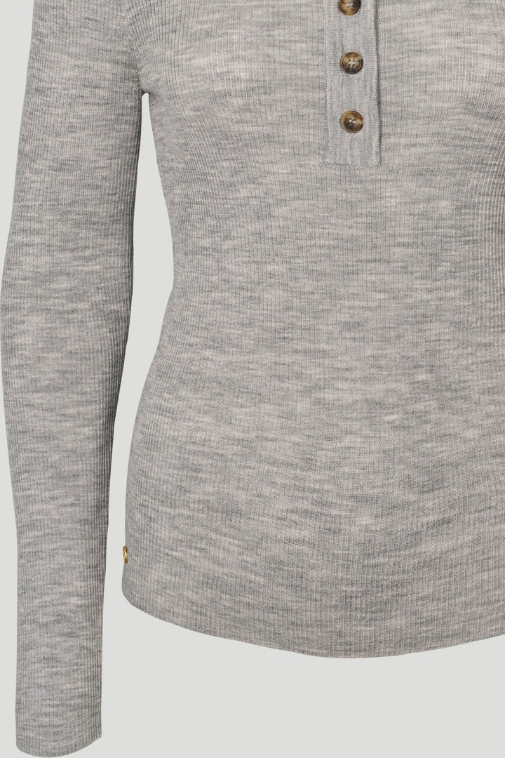 PBO PBOFreesia strikbluse KNITWEAR 698 Smoke