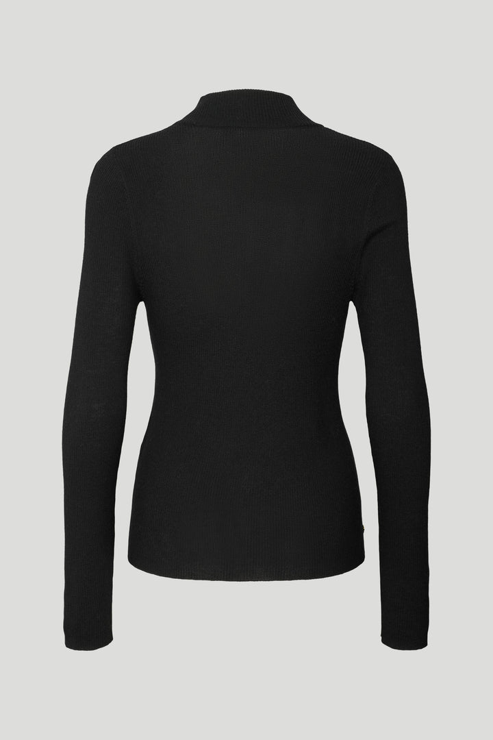 PBO PBOFreesia strikbluse KNITWEAR Sort