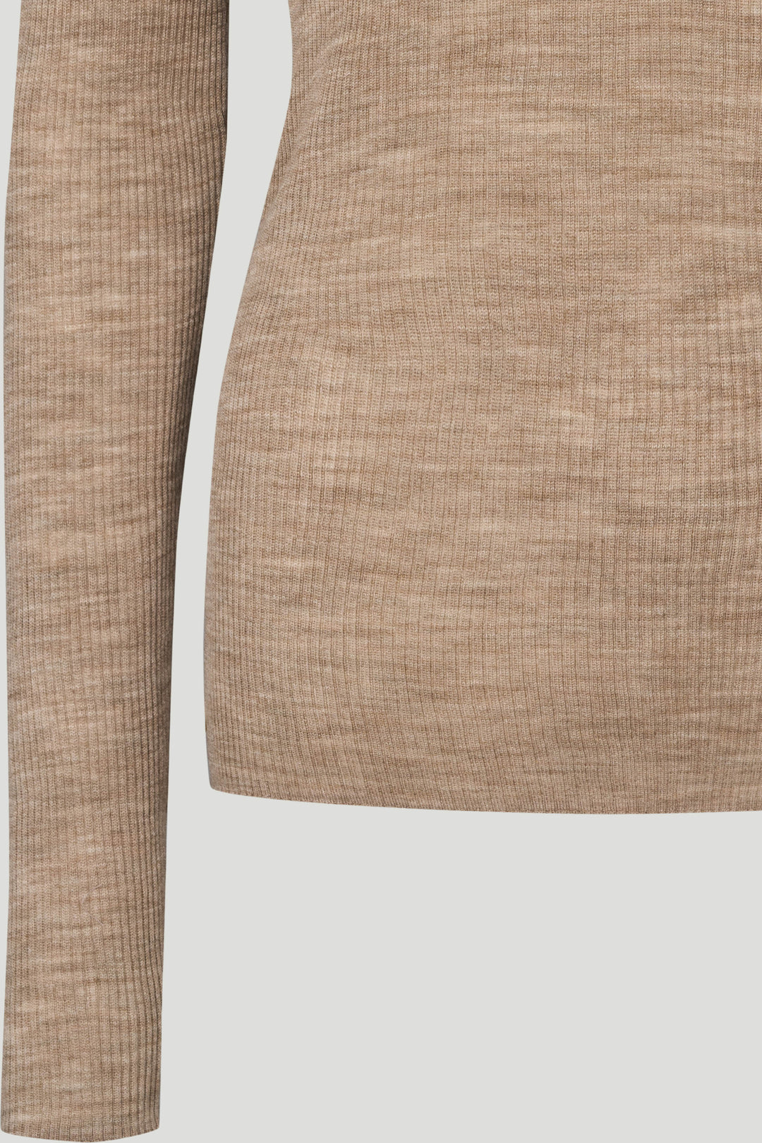 PBO PBOFreesia strikpolo KNITWEAR, LIGHT 55 Sand melange
