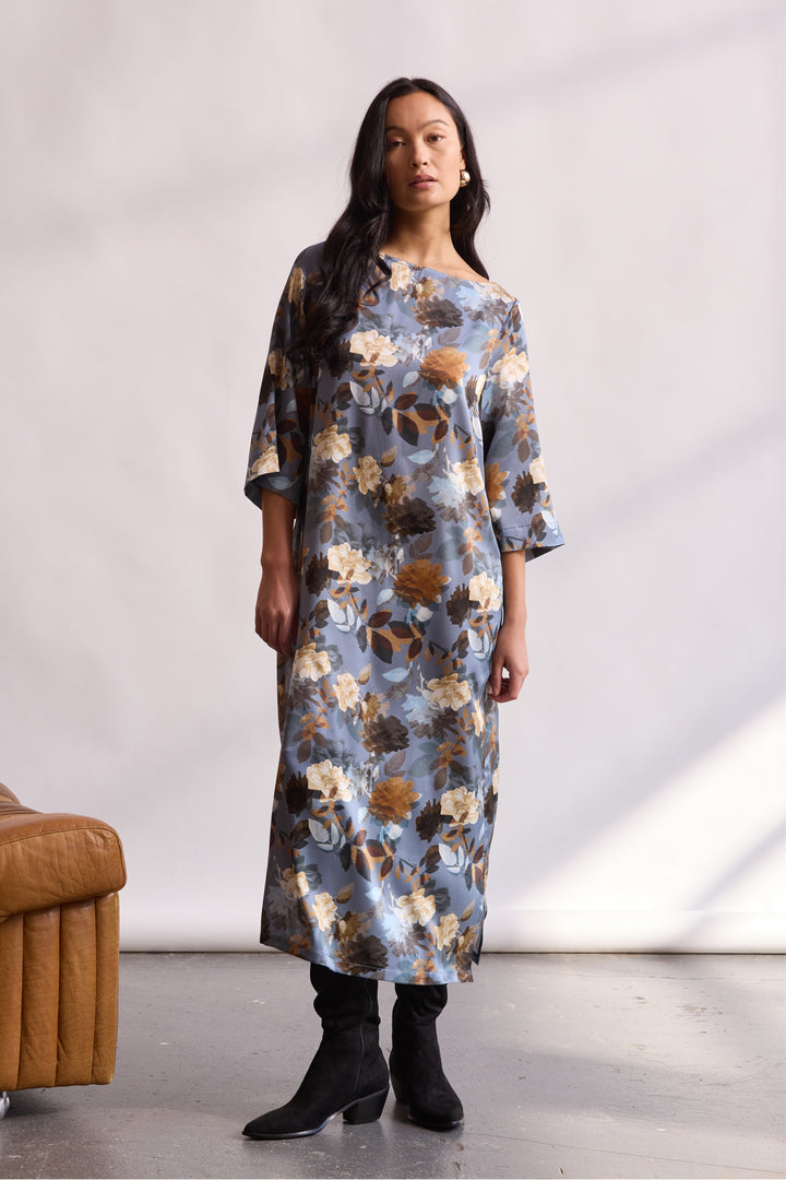 PBO PBOGiacinto kjole DRESSES 687 Dark flower print