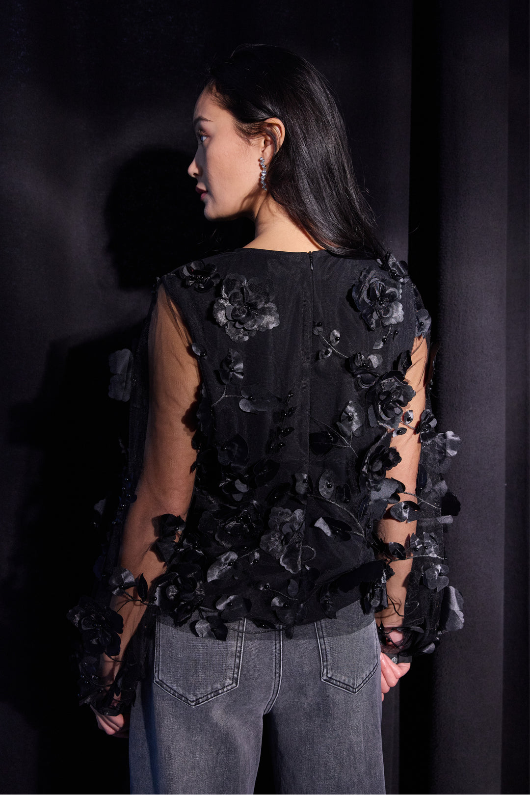 PBO PBOGiron bluse BLOUSE Sort