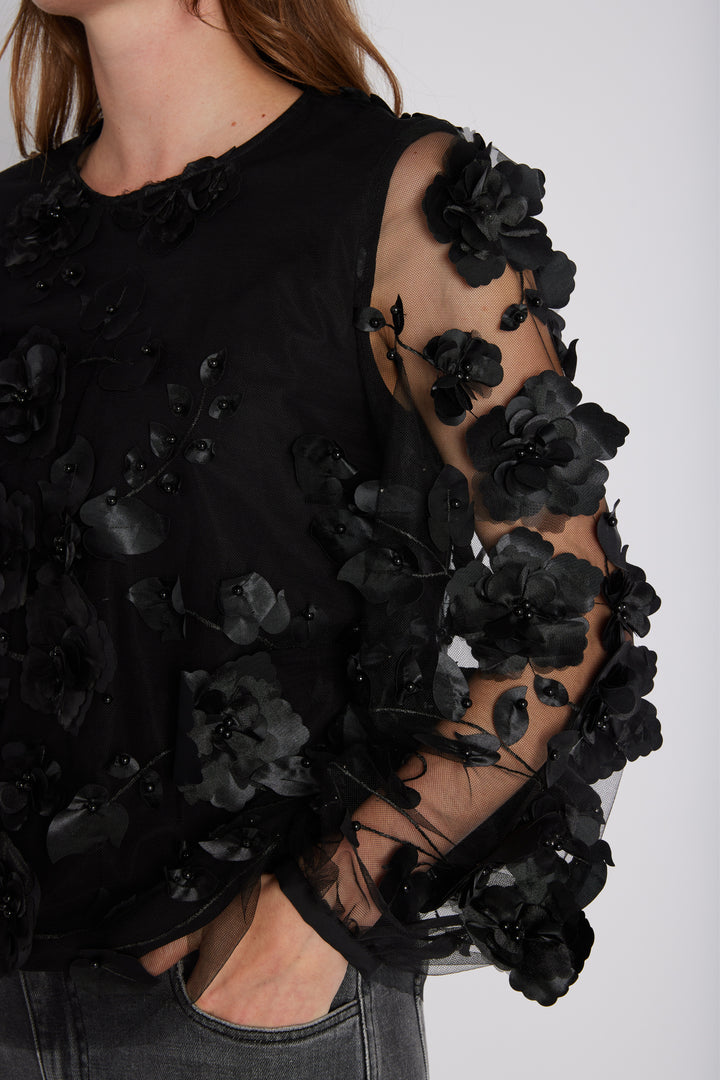 PBO PBOGiron bluse BLOUSE Sort