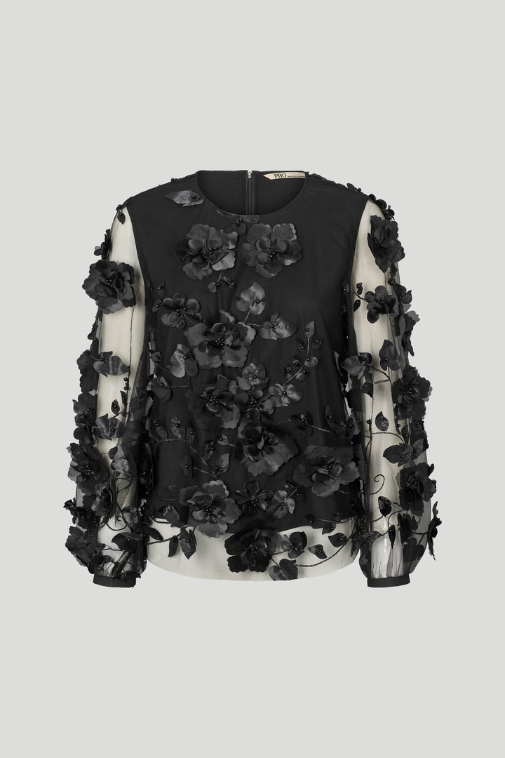 PBO PBOGiron bluse BLOUSE Sort