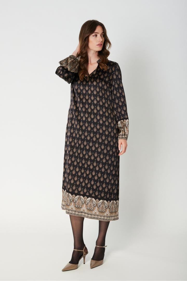 PBO PBOHanna silkekjole DRESSES 992 Black mix