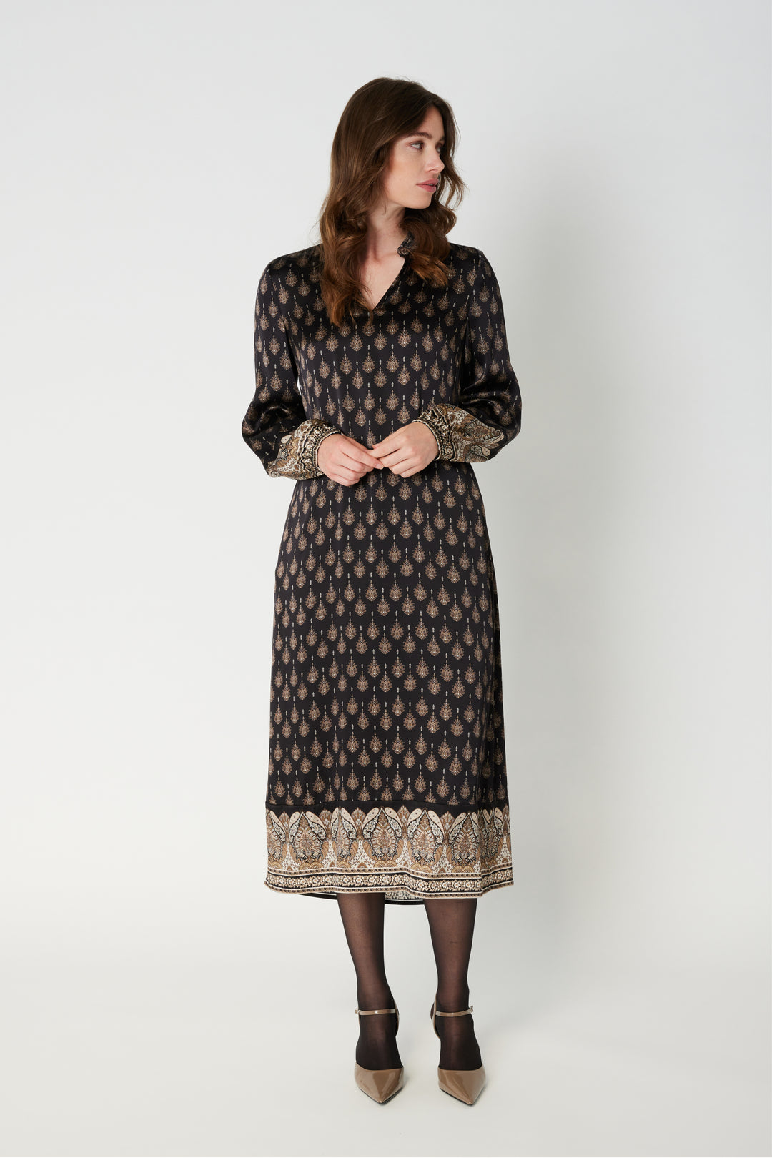 PBO PBOHanna silkekjole DRESSES 992 Black mix