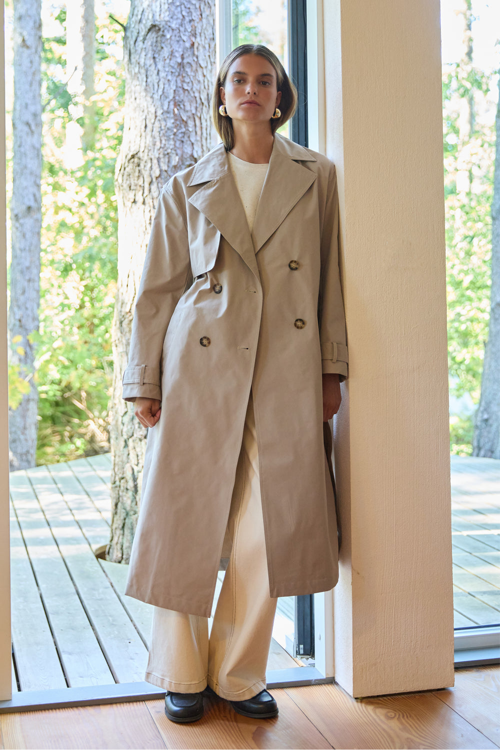 PBO PBOHillena trenchcoat OUTERWEAR 04 Light-sand