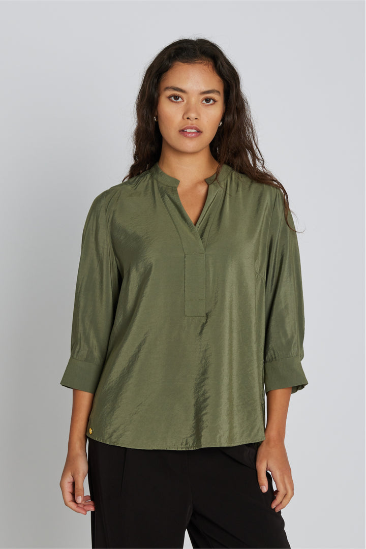 PBO PBOHinara bluse BLOUSE 540 Light army