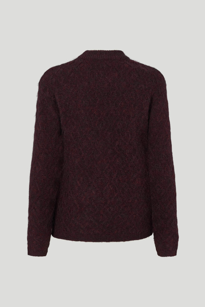 PBO PBOHopps striktrøje KNITWEAR, HEAVY 63 Deep bordeaux