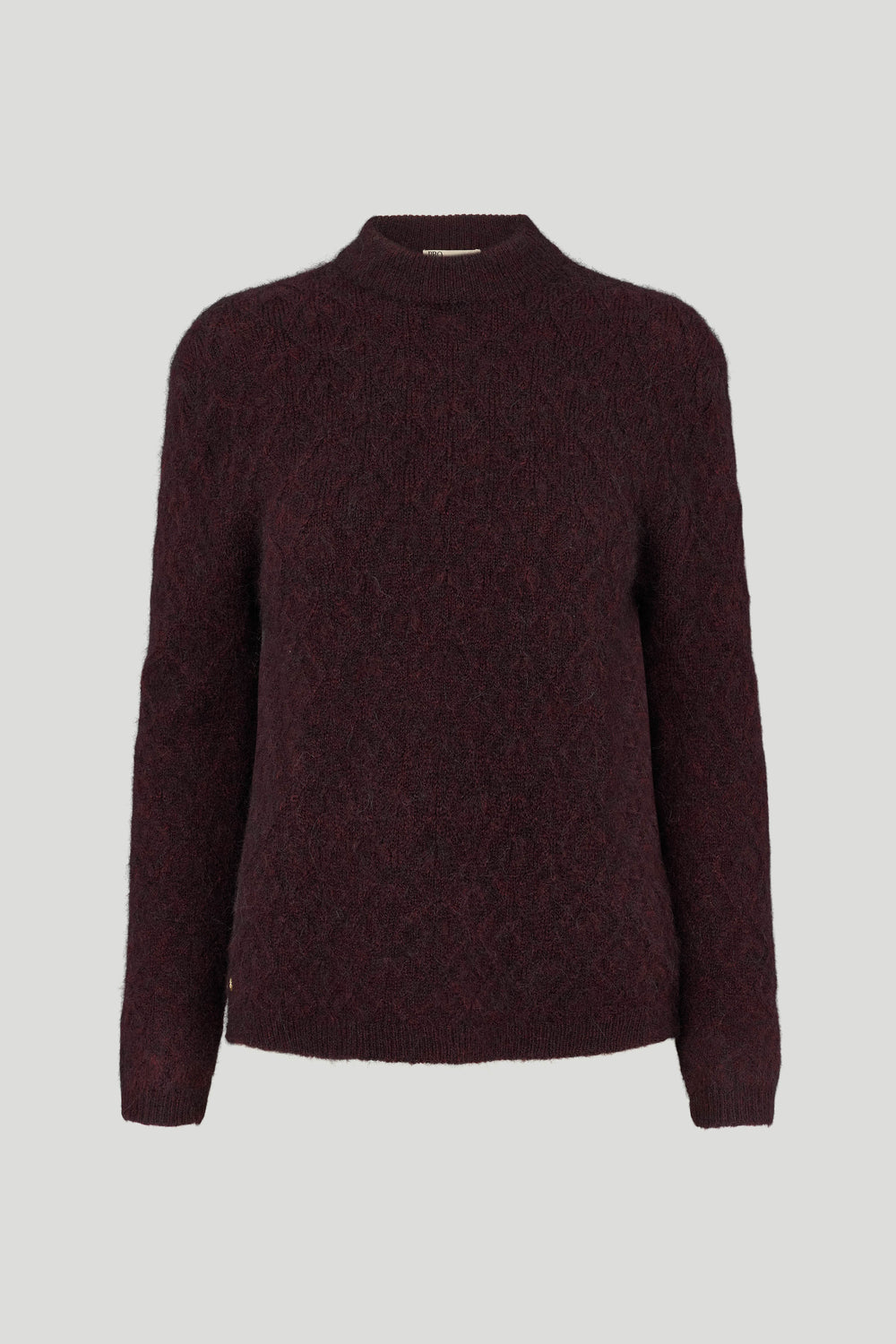 PBO PBOHopps striktrøje KNITWEAR 63 Deep bordeaux