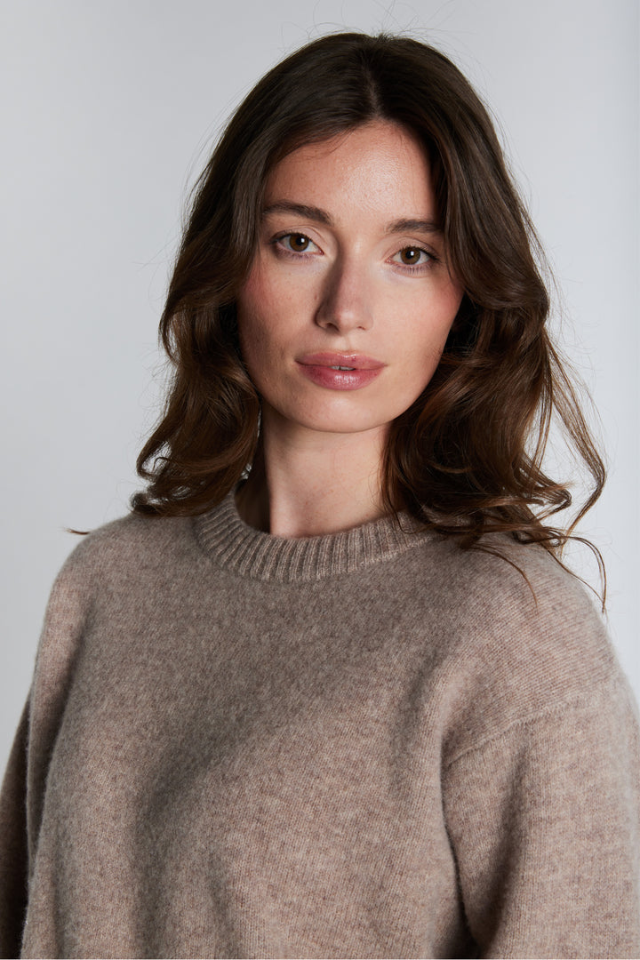 PBO PBOJoba striktrøje KNITWEAR 154 Sandstone