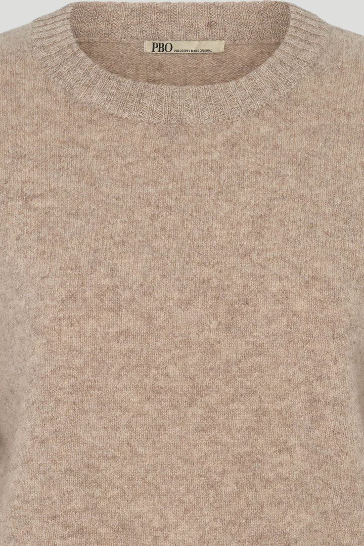 PBO PBOJoba striktrøje KNITWEAR 154 Sandstone