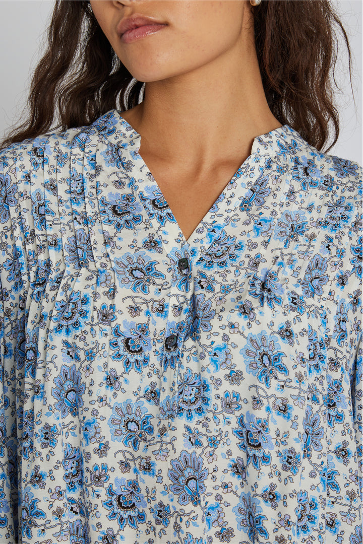 PBO PBOJonmol bluse BLOUSE 898 Blue/Off white