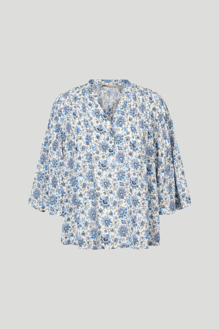 PBO PBOJonmol bluse BLOUSE 898 Blue/Off white